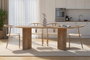 Hanah Home Mesa de Comedor Roble Zafiro
